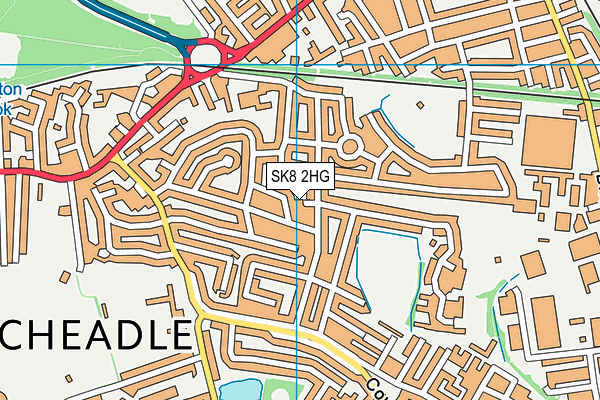 SK8 2HG map - OS VectorMap District (Ordnance Survey)