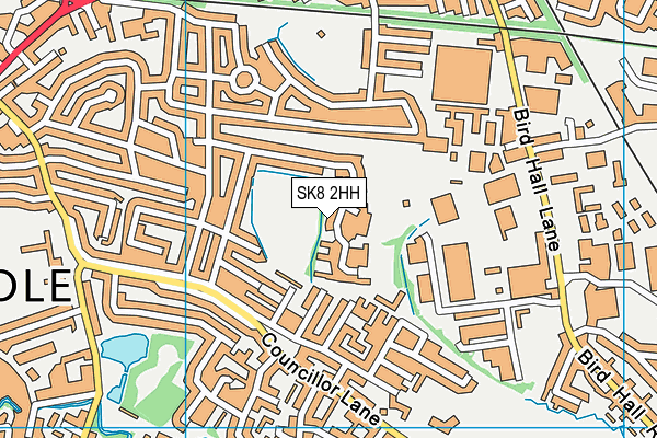 SK8 2HH map - OS VectorMap District (Ordnance Survey)