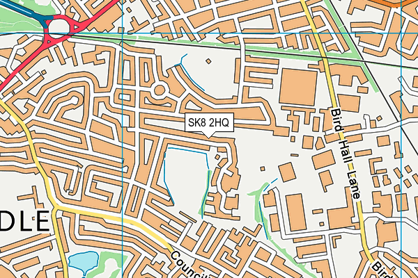 SK8 2HQ map - OS VectorMap District (Ordnance Survey)