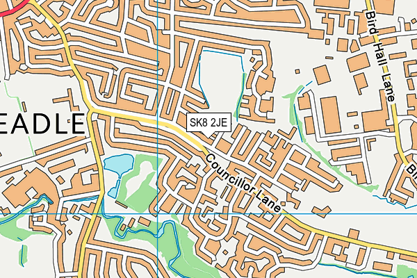 SK8 2JE map - OS VectorMap District (Ordnance Survey)