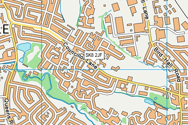 Ladybridge Primary School map (SK8 2JF) - OS VectorMap District (Ordnance Survey)