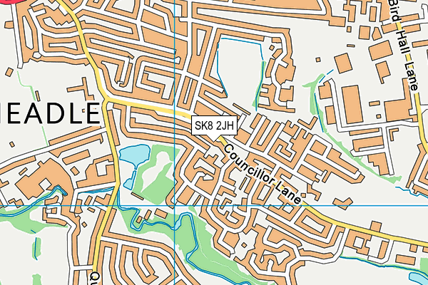 SK8 2JH map - OS VectorMap District (Ordnance Survey)