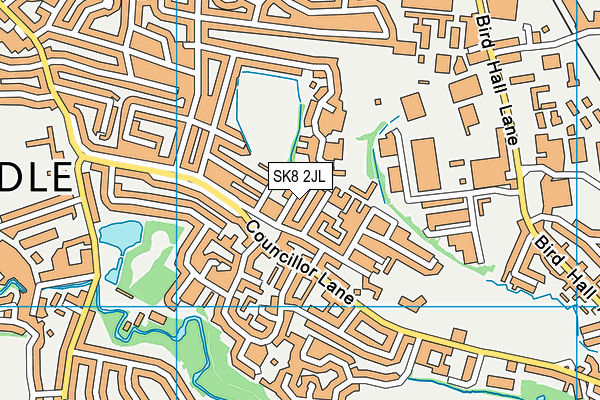 SK8 2JL map - OS VectorMap District (Ordnance Survey)