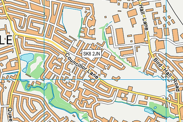 SK8 2JN map - OS VectorMap District (Ordnance Survey)