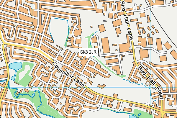 SK8 2JR map - OS VectorMap District (Ordnance Survey)