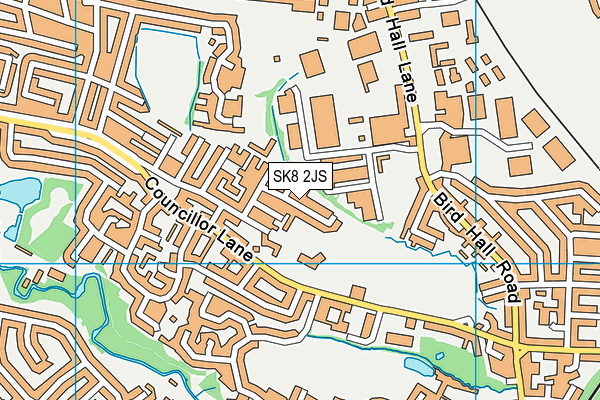 SK8 2JS map - OS VectorMap District (Ordnance Survey)