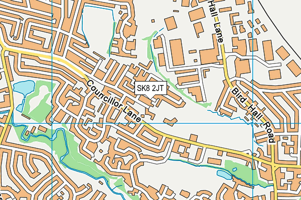 SK8 2JT map - OS VectorMap District (Ordnance Survey)