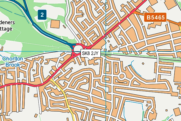SK8 2JY map - OS VectorMap District (Ordnance Survey)