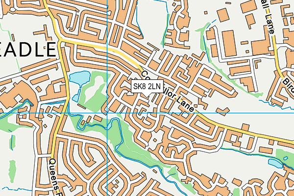 SK8 2LN map - OS VectorMap District (Ordnance Survey)