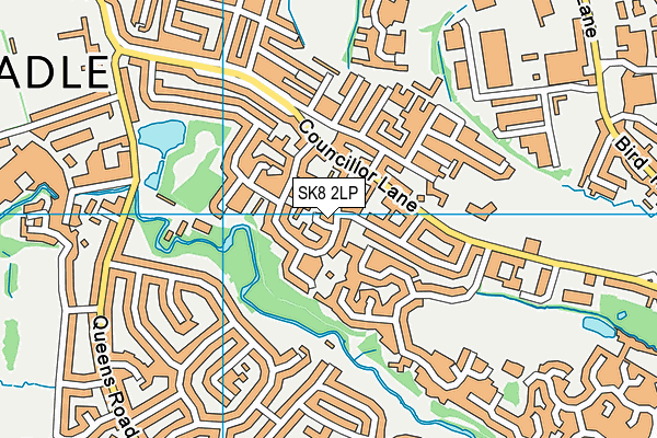 SK8 2LP map - OS VectorMap District (Ordnance Survey)