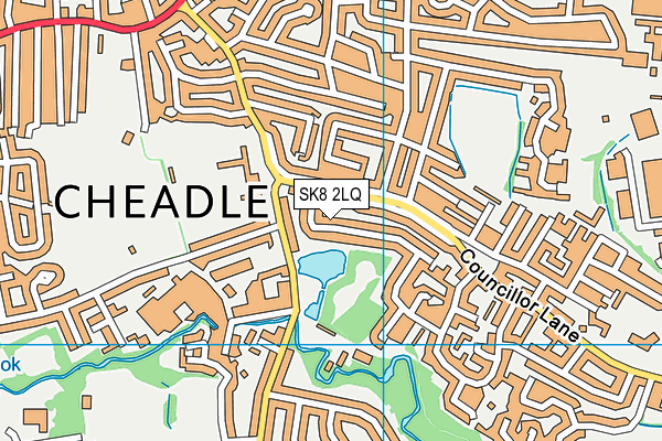 SK8 2LQ map - OS VectorMap District (Ordnance Survey)