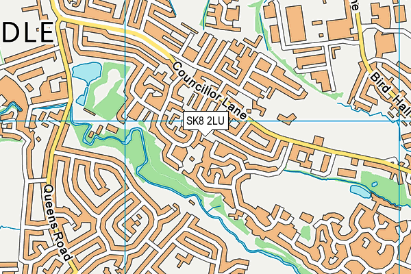 SK8 2LU map - OS VectorMap District (Ordnance Survey)