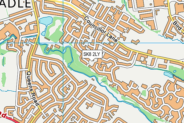 SK8 2LY map - OS VectorMap District (Ordnance Survey)