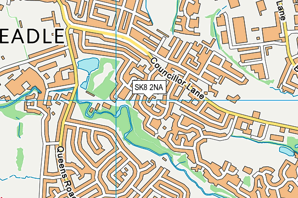 SK8 2NA map - OS VectorMap District (Ordnance Survey)