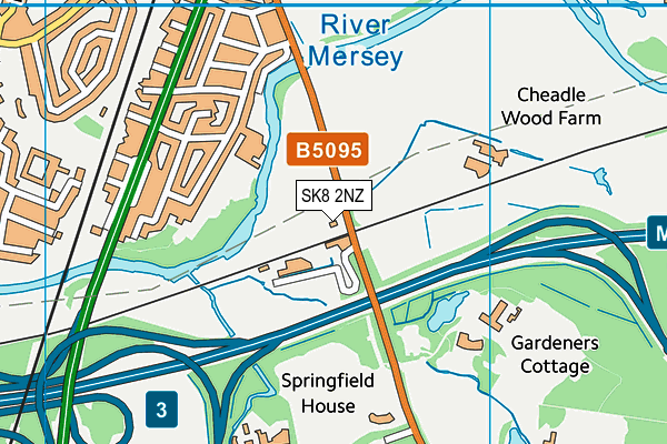 SK8 2NZ map - OS VectorMap District (Ordnance Survey)