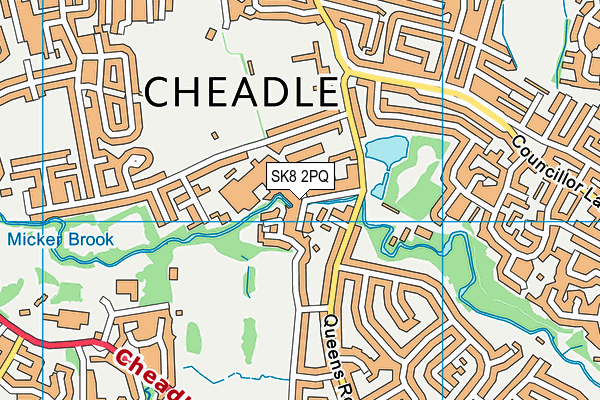 SK8 2PQ map - OS VectorMap District (Ordnance Survey)