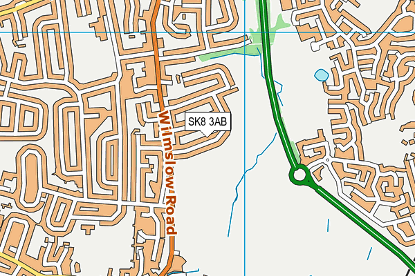 SK8 3AB map - OS VectorMap District (Ordnance Survey)