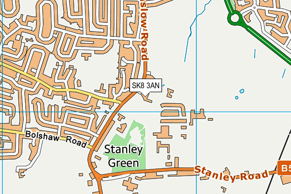 SK8 3AN map - OS VectorMap District (Ordnance Survey)