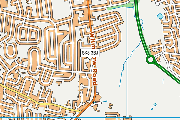 SK8 3BJ map - OS VectorMap District (Ordnance Survey)