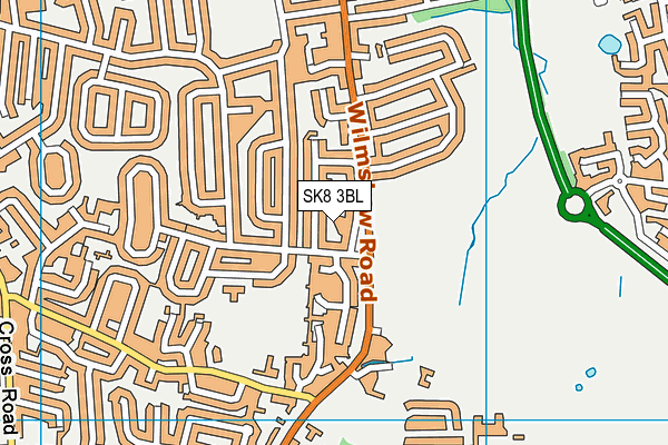 SK8 3BL map - OS VectorMap District (Ordnance Survey)