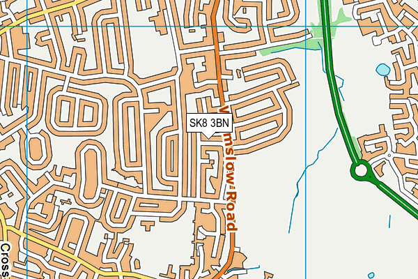 SK8 3BN map - OS VectorMap District (Ordnance Survey)