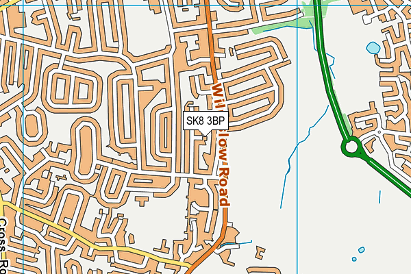 SK8 3BP map - OS VectorMap District (Ordnance Survey)