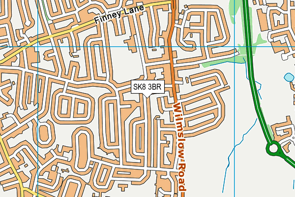 SK8 3BR map - OS VectorMap District (Ordnance Survey)