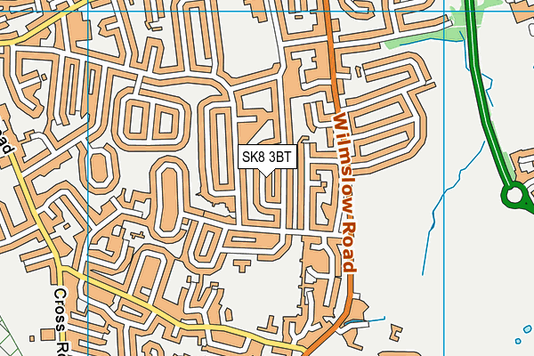 SK8 3BT map - OS VectorMap District (Ordnance Survey)