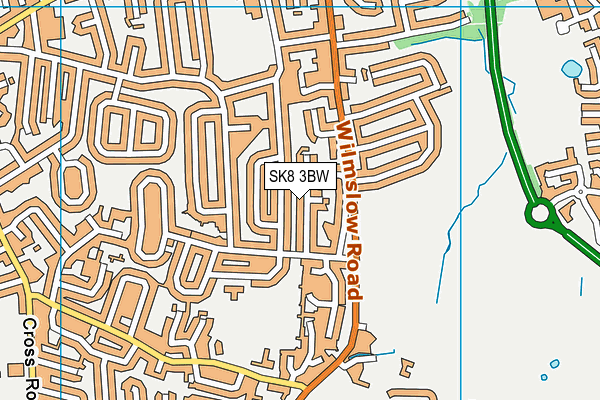 SK8 3BW map - OS VectorMap District (Ordnance Survey)