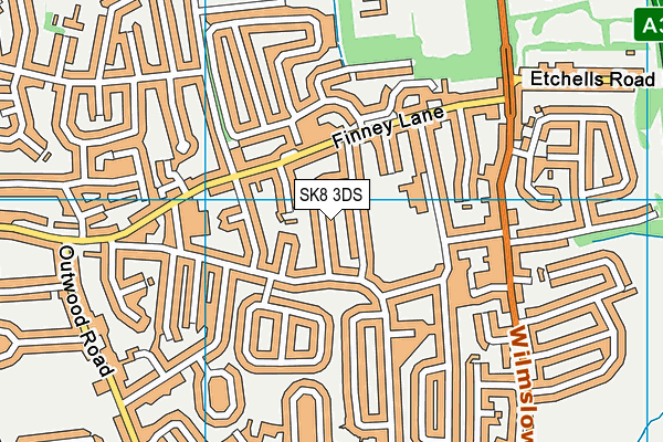 SK8 3DS map - OS VectorMap District (Ordnance Survey)