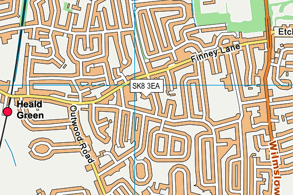 SK8 3EA map - OS VectorMap District (Ordnance Survey)