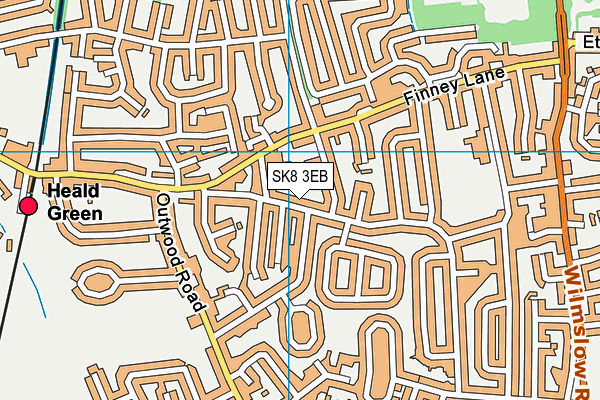 SK8 3EB map - OS VectorMap District (Ordnance Survey)