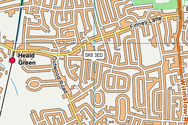 SK8 3ED map - OS VectorMap District (Ordnance Survey)