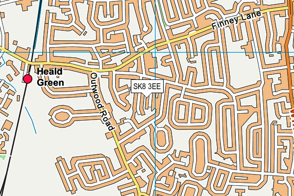 SK8 3EE map - OS VectorMap District (Ordnance Survey)