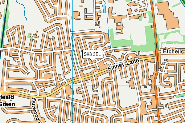 SK8 3EL map - OS VectorMap District (Ordnance Survey)