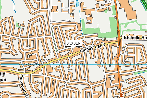 SK8 3ER map - OS VectorMap District (Ordnance Survey)