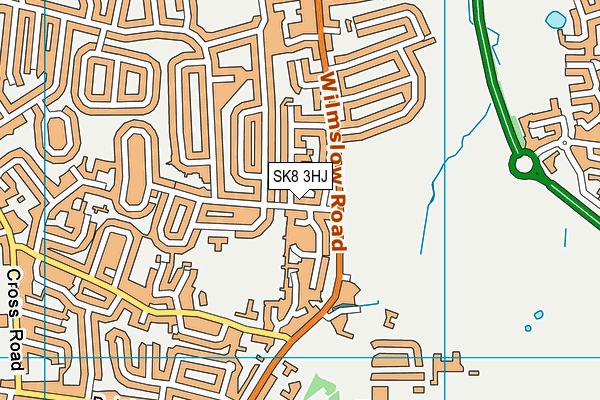 SK8 3HJ map - OS VectorMap District (Ordnance Survey)