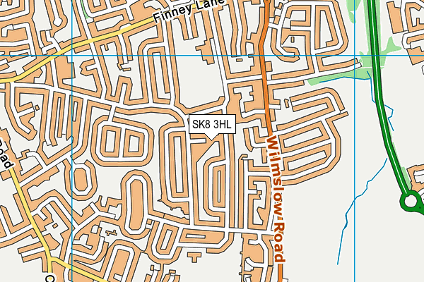 SK8 3HL map - OS VectorMap District (Ordnance Survey)