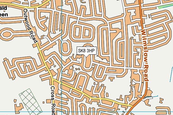 SK8 3HP map - OS VectorMap District (Ordnance Survey)