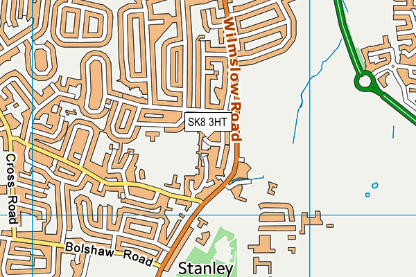 SK8 3HT map - OS VectorMap District (Ordnance Survey)