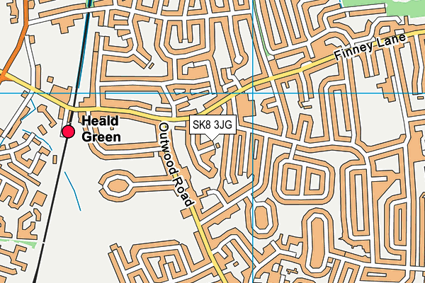 SK8 3JG map - OS VectorMap District (Ordnance Survey)