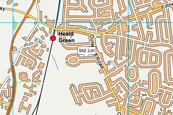 SK8 3JH map - OS VectorMap District (Ordnance Survey)