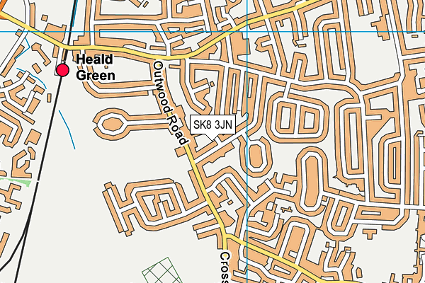 SK8 3JN map - OS VectorMap District (Ordnance Survey)