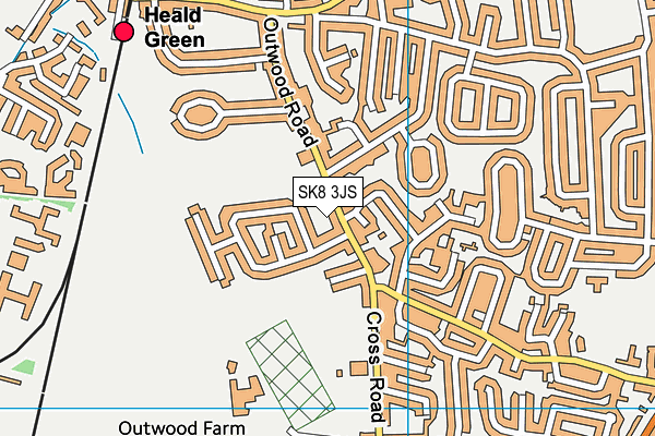 SK8 3JS map - OS VectorMap District (Ordnance Survey)