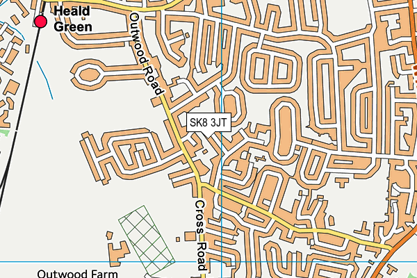 SK8 3JT map - OS VectorMap District (Ordnance Survey)