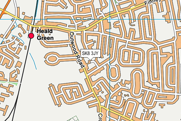 SK8 3JY map - OS VectorMap District (Ordnance Survey)