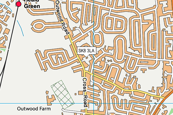 SK8 3LA map - OS VectorMap District (Ordnance Survey)