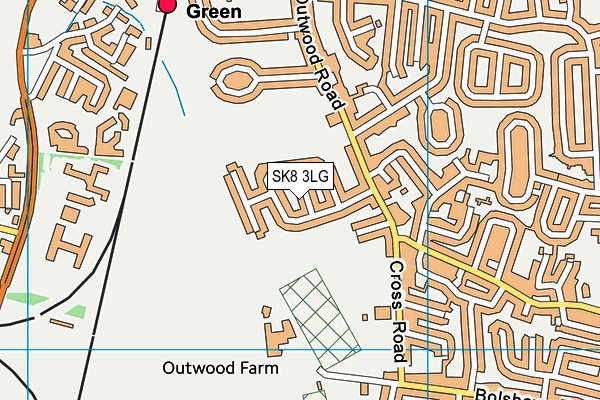 SK8 3LG map - OS VectorMap District (Ordnance Survey)