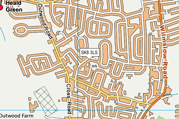 SK8 3LS map - OS VectorMap District (Ordnance Survey)