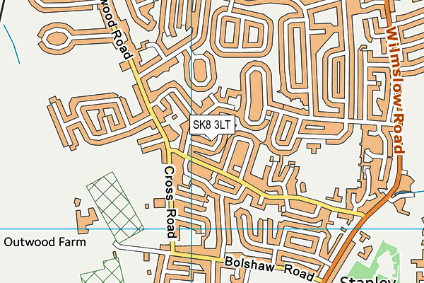 SK8 3LT map - OS VectorMap District (Ordnance Survey)